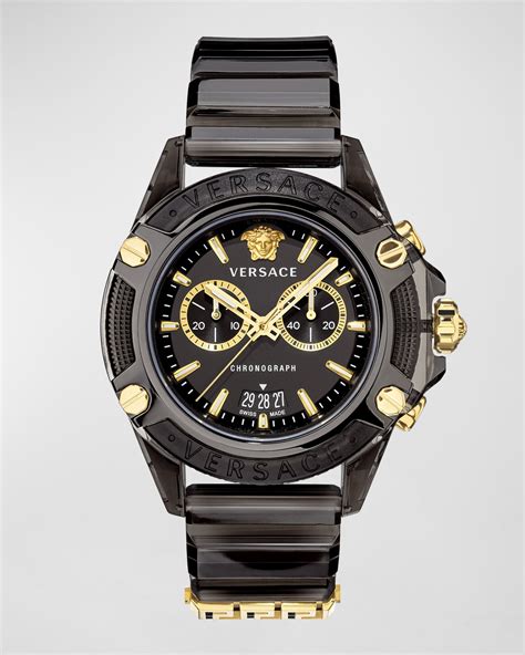 versace men's glaze chronograph bracelet watch 44mm|neiman marcus versace watch.